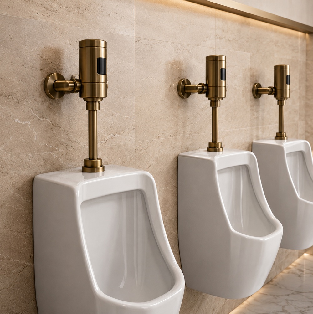 Commercial urinal auto flush valves for high-traffic restrooms
